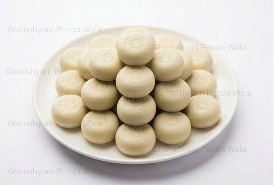 Soft, cardamom-scented Milk Penda from Ghanshyam Penda Wala